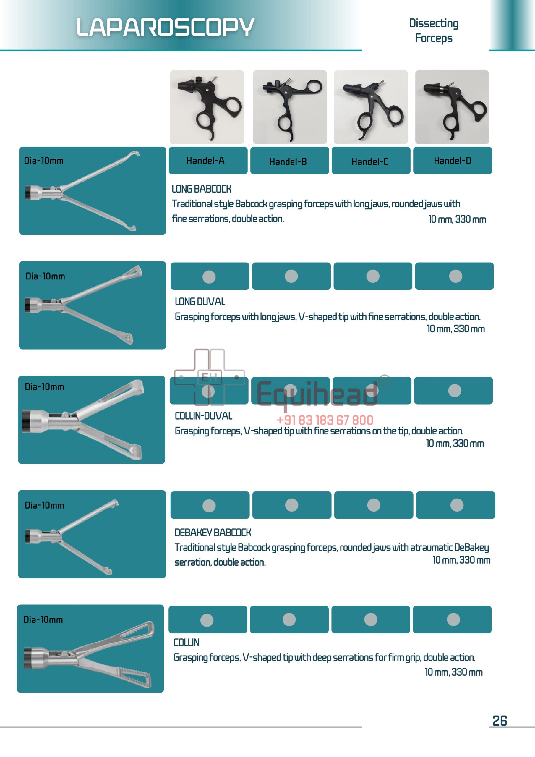 laparoscopy Hand instruments 25